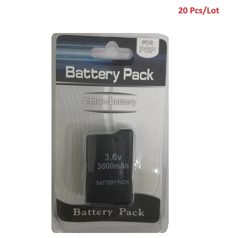 20 шт./лот батарея для sony psp 1000 playstation портативная psp 1000 3600 mAh 3,6 V литий-ионные литиевые аккумуляторные батареи оптом