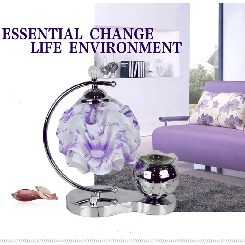 

Smuxi 110V/220V Oil Aroma Lamps Electric Essential Yoga Fragrance Diffuser Desk Night Light Gift Humidify Living Space Relax