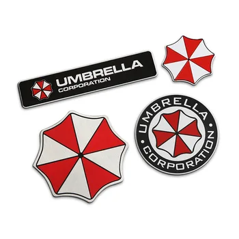 

Car Accessories for Audi Q7 Land Rover Pontiac Mini Cooper Lexus Aluminum Umbrella Corporation Round Sticker Emblem Rectangle