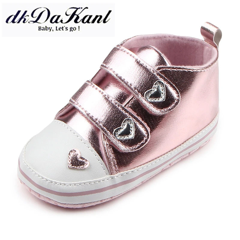 

dkDaKanl Baby Boy Girl Shoes With Non Skid Rubber Soles Infant Shoes Comfortable Soft Bottom Solid Baby Shoes GXY073