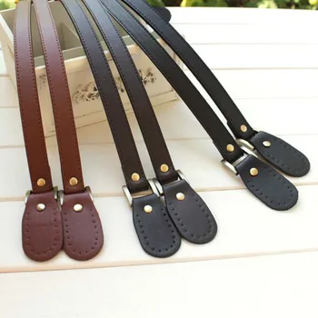 

3Pairs 63CM Exquisite PU Leather Bag Belt 3Color PU Handbag Handles Straps For DIY Handbags Sewing Bag Material Accessories
