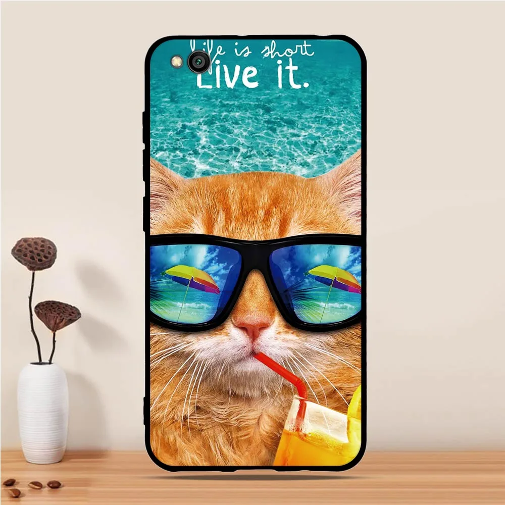 Чехол для Xiaomi Redmi GO силиконовый мягкий чехол из ТПУ задняя крышка Обложка