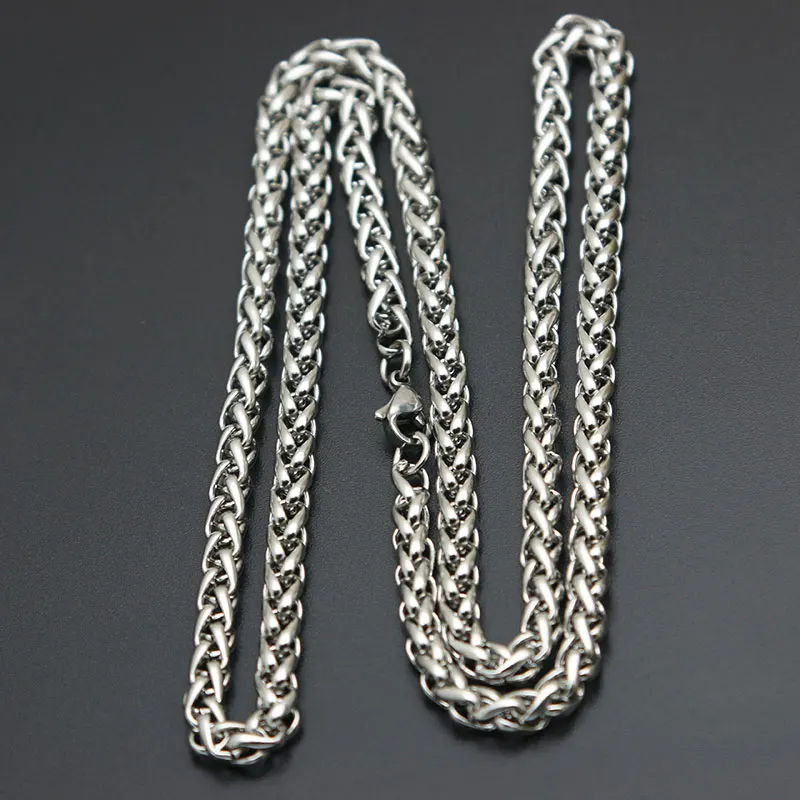316L нержавеющая сталь 2,5 мм 3 мм 4 мм 5 мм Фонари ожерелье цепь для женщин мужчин медальон кулон