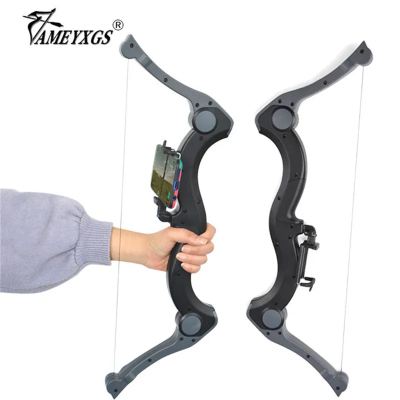 

1set AR Smart Children Bow Fold Bow IOS& Andriod System Bluetooth Connect Virtual Reality Game Bow For Shooting Archery Training