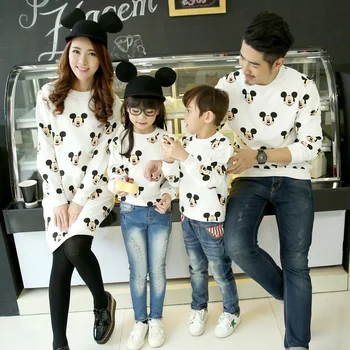 

New Spring family matching outfits baby outwear mother and son clothes terry fabric kids clothing mother dress family clothes