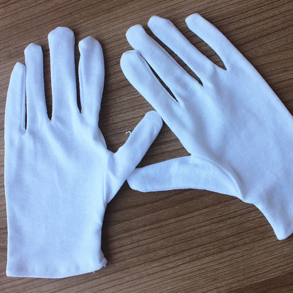

6 Pair Sweat-proof Non-Slip Hand Protective Labor Insurance Working Gloves Cotton Blends Serving Manicure Wear Resistant