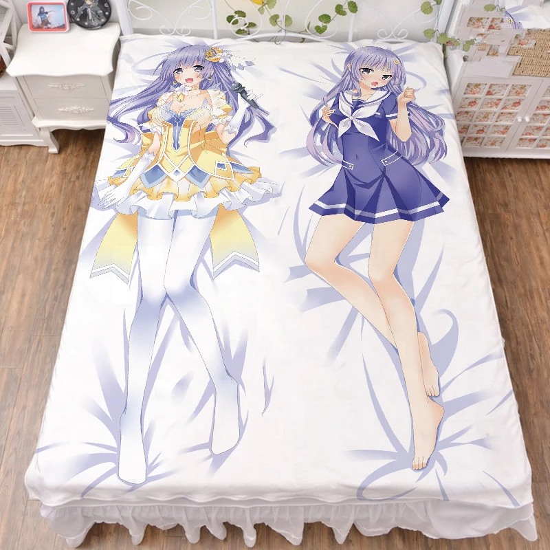 Home Garden Hot Anime To Love セフィ ミカエラ デビルーク Cartoon Bed Sheets Blanket Bedding Gift 1 5 2m Bedding