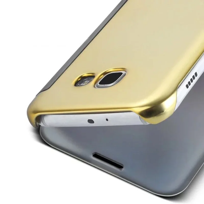 Прозрачный чехол для Samsung Galaxy A3 A5 j3 j5 j7 2016 2017 A8 2018 умный зеркальный откидной Чехол S8