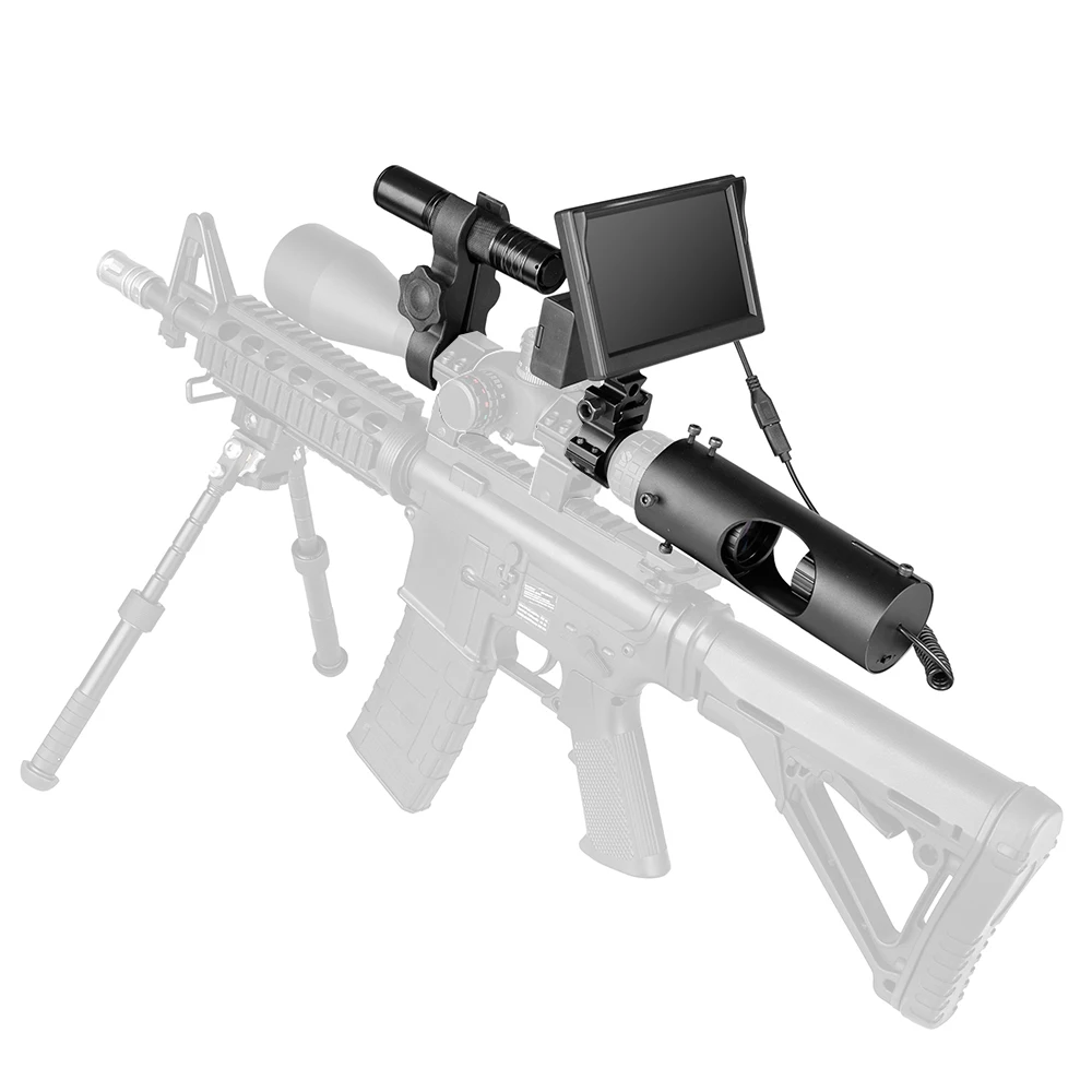 Visión Nocturna rifloscopio caza alcance óptica vista táctica 850nm infrarrojo LED IR impermeable visión nocturna dispositivo caza Cámara - 3