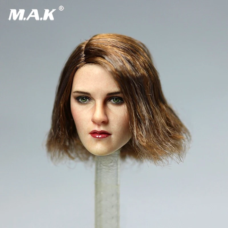 1//6 European Female Star Head Kristen Stewart Head Sculpt For 12/" Figure Body