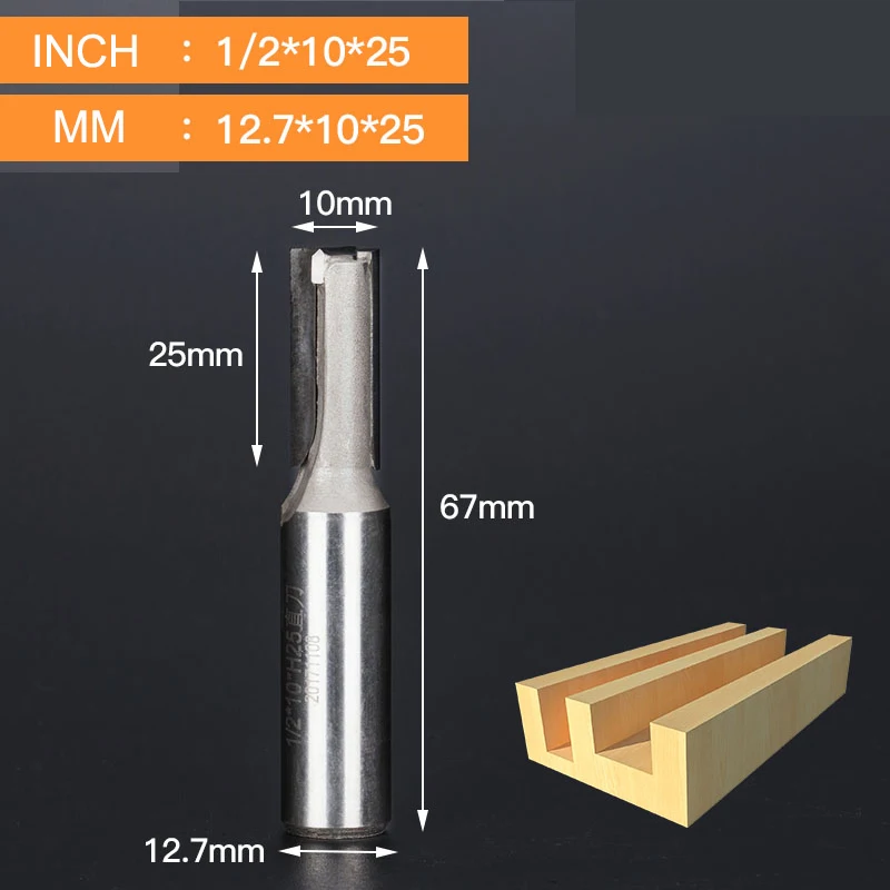 Tideway 1/2 хвостовик Алмазная Чистящая Нижняя Концевая мельница деревообрабатывающий резак шпаттер станок ЧПУ гравировальный инструмент PCD фреза - Длина режущей кромки: 12.7x10x25