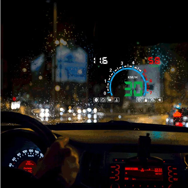 GEYIREN HUD E350 5.5' HUD car display Auto OBD2 speed alarm LED Windscreen Projector Data Diagnostic Tool car electronics 2019 GEYIREN HUD E350 5.5' HUD car display Auto OBD2 speed alarm LED Windscreen Projector Data Diagnostic Tool car electronics 2019