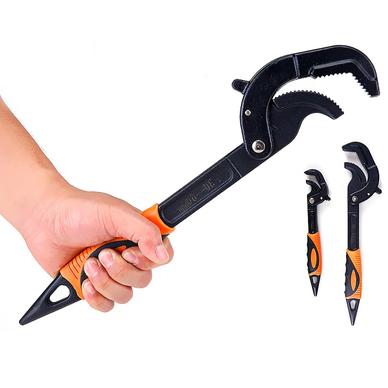 

Adjustable Multi-Function Industrial Grade Water Pipe and Nut Wrench Kit Tool WWO66