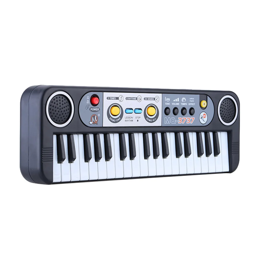 

37 Keys Multifunctional Mini Electronic Keyboard Piano Music Toy with Microphone Educational Electone Gift for Children Babies