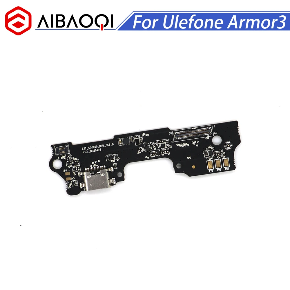 AiBaoQi usb разъем плата зарядки для Ulefone Armor 3 мобильного телефона Flex зарядка кабелей модуль сотового телефона Mini USB порт