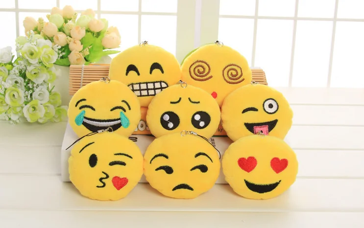 

1PIECE Emoji IN Multi - Models , SO CUTE 6CM MINI NEW Stuffed Toy , Phone String Pendant Bouquet Plush TOY Wedding Gift TOY