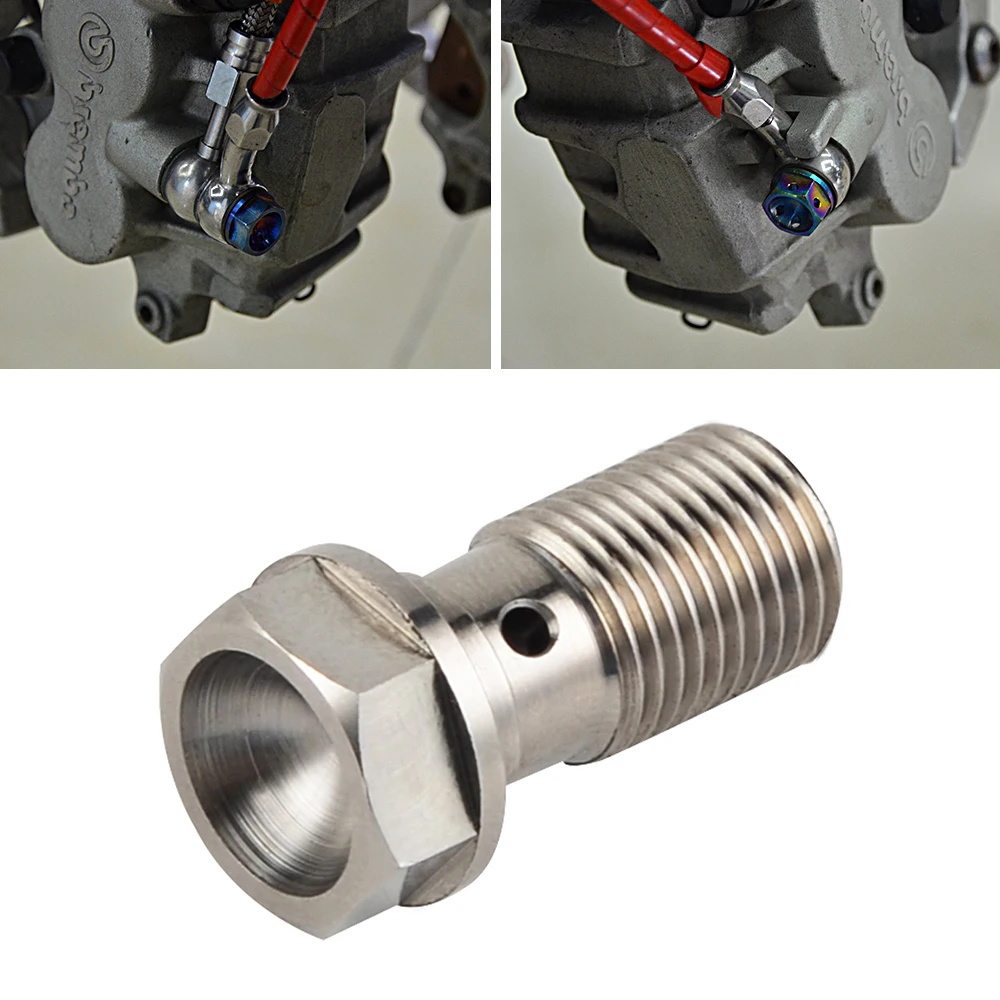 

M10 x 1.0 Pitch Single Banjo Bolt Screw For Brembo Brake Hose Line Master Cylinder For KTM Husqvarna Ducati Triumph Aprilia ATV