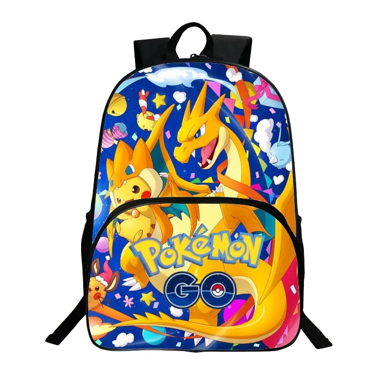 Аниме Рюкзак Pokemon Карманный Монстр школьная сумка Пикачу школьные рюкзаки для