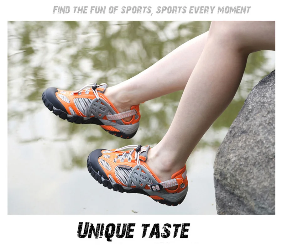 Sapatos de Água Respirável ao ar Tênis de Pesca Primavera Caminhadas Sandálias Mulheres Aqua Livre Trekking Casais Água Tkn 2020 19 Sapatos de natação