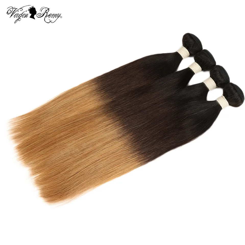 Queen Virgin Remy Hair T1B/4/27Color Brazilian Straight Hair Bundles Ombre Human Hair Extensions 3 Tone Color Hair Weave Bundles Queen Virgin Remy Hair T1B/4/27Color Brazilian Straight Hair Bundles Ombre Human Hair Extensions 3 Tone Color Hair Weave Bundles