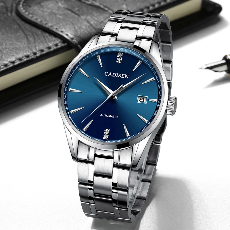 Cadisen Top Brand Luxury Men Business Watch Steel Men Watch Automatic Mechanical Male Wirstwatch-2