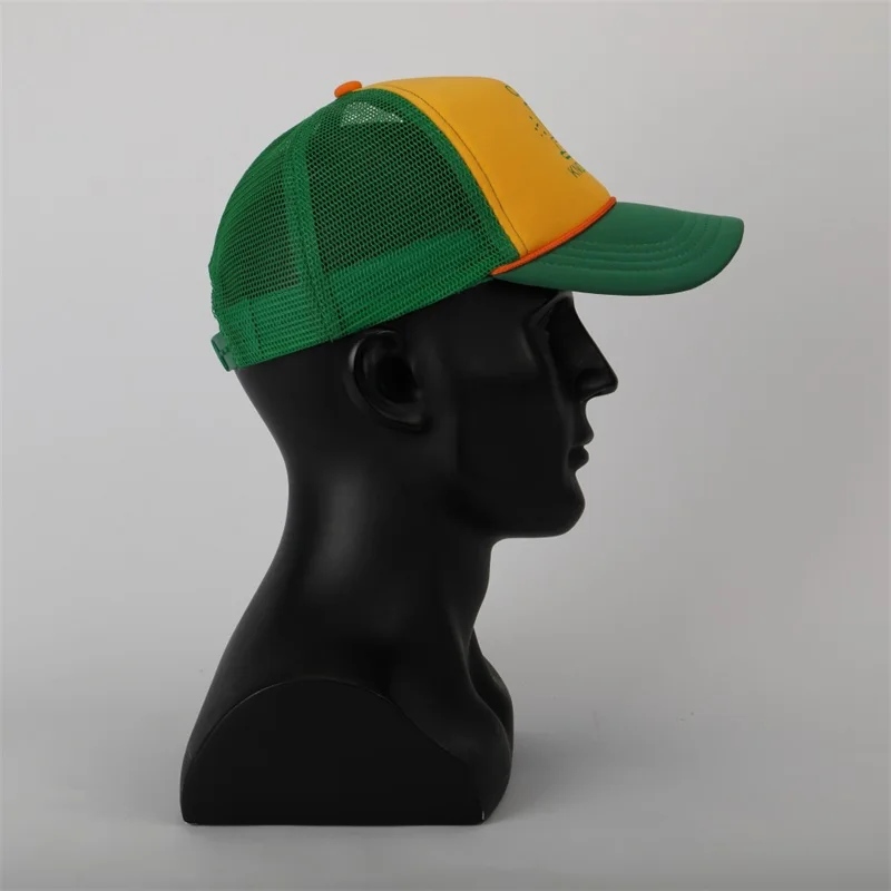 Cosplay&ware Stranger Things Dustin Cosplay Baseball Hat Adult Kids Inch Camp Know Where Green Yellow Cap -Zentai shop online