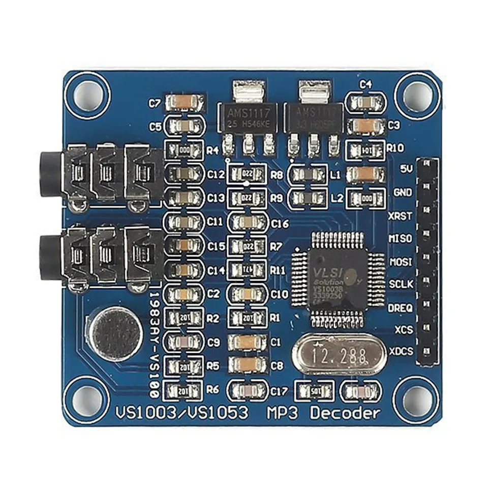 YKSO MP3 Module Decoder Board VS1003B MP3 Players Accessories Containing STM32 Microphones Microcontroller Development Board  (2)