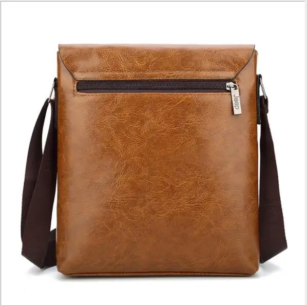 New Jeep Men's Bag Business Bag Men's Shoulder Messenger Bag Jeep Leather Casual Bag