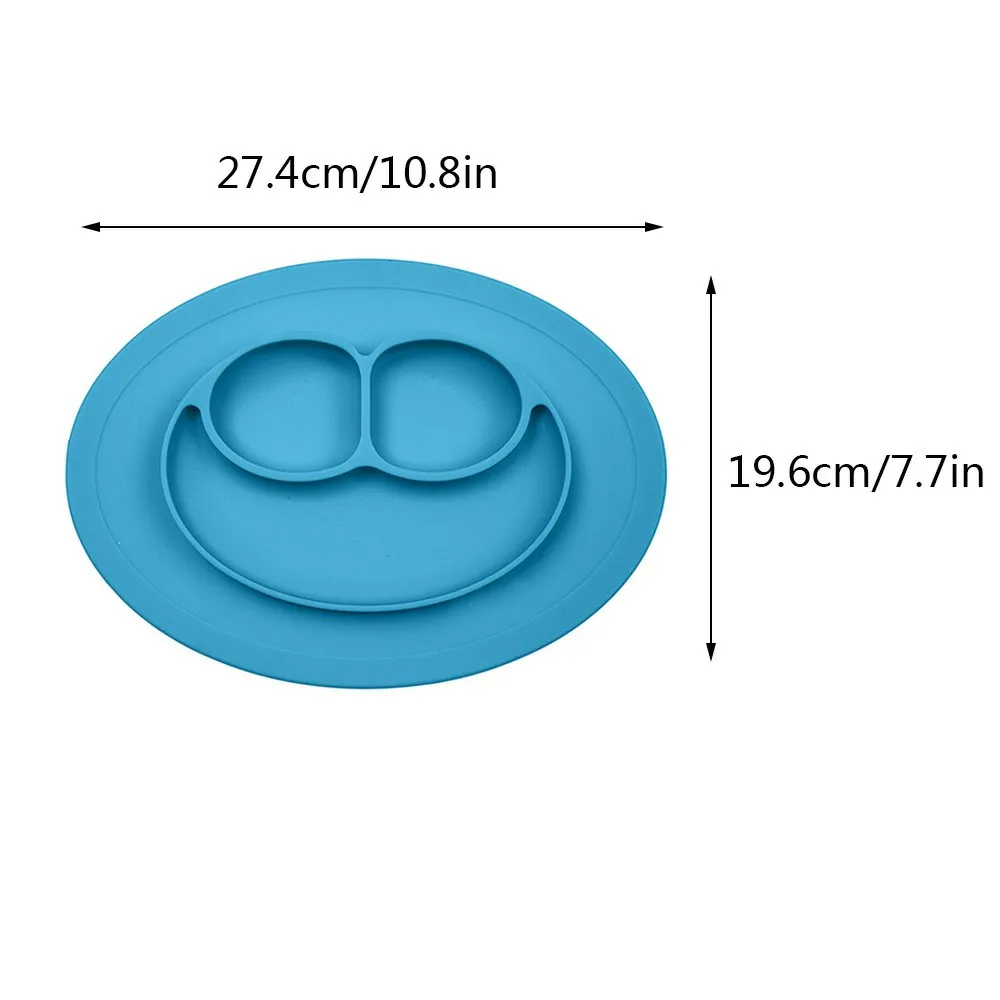 Кухонные аксессуары силиконовые подставки для еды пластина с улучшенной супер для кормления, на присоске противоскользящая улыбка поднос для кормления тарелка чаша