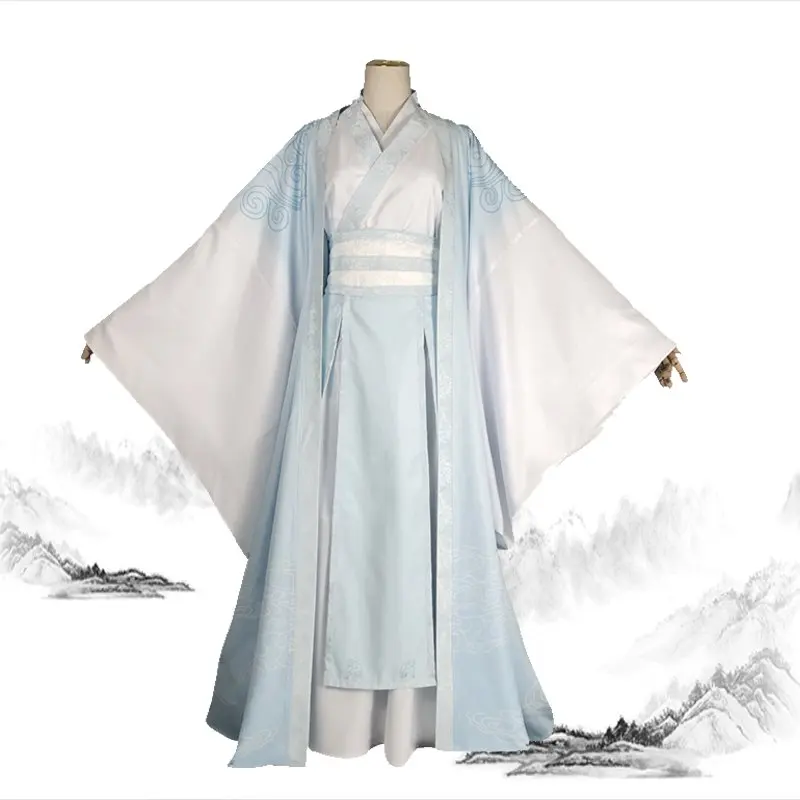 

Lan Wangji Cosplay Grandmaster of Demonic Cultivation Costume Lan Wangji Adult Mo Dao Zu Shi Costume Unisex Full Set