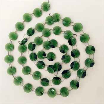 

Emerdald Sparkling Glass Crystal Chandelier Beads String Chain 5meters For Table Decoration Free Shipping