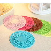 10 см креативная чашка для льда коврик теплоизоляция чашка коврик ПВХ милая подставка подстаканник шесть цветов подставка под чашку