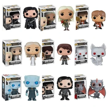 Funko Pop Game of Thrones Daenerys Stormborn Jon Snow Night King 10cm Action Figure Collection PVC Model Toy For Christmas Gift
