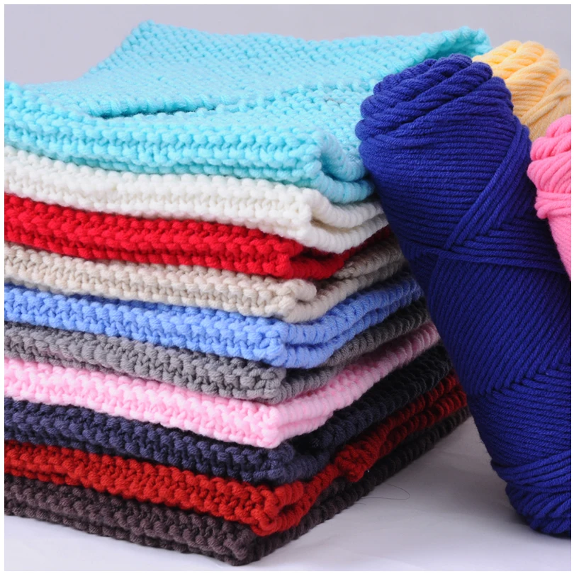 wholesale 5 balls/lot natural soft silk milk cotton yarn thick yarn for