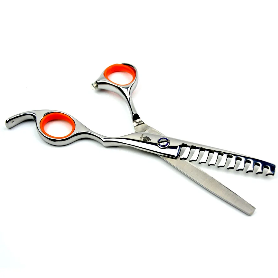 Free Shipping 6 Professional Barber Scissors Hairdressing Shears Thinning Scissors Japan 440C Cobalt scissors haircut thinning