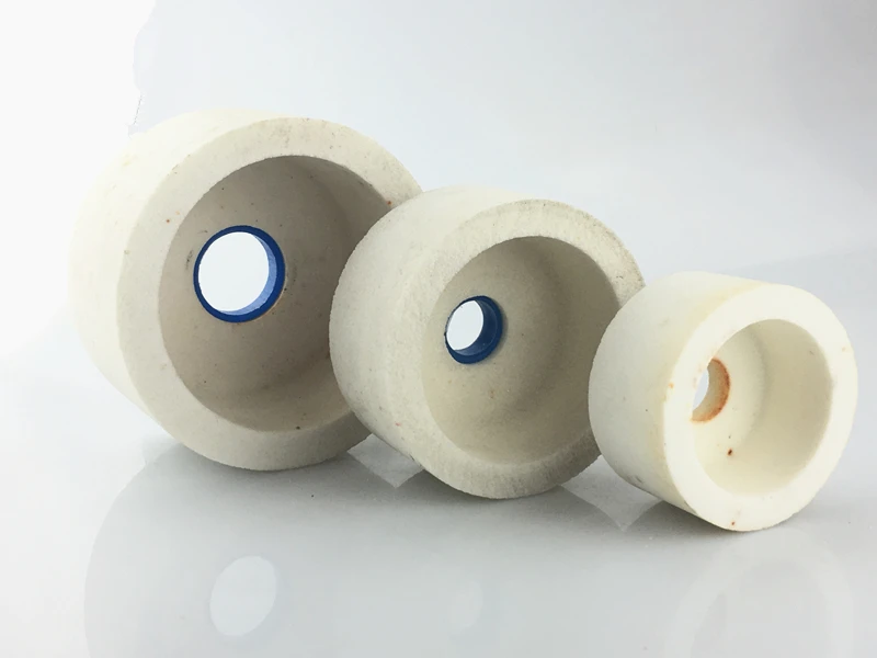 Jrealmer 1pcs Cylinderial Dia75/100/125mm White corundum grinding wheel high quality White corundum abrasive wheel grinding wheel