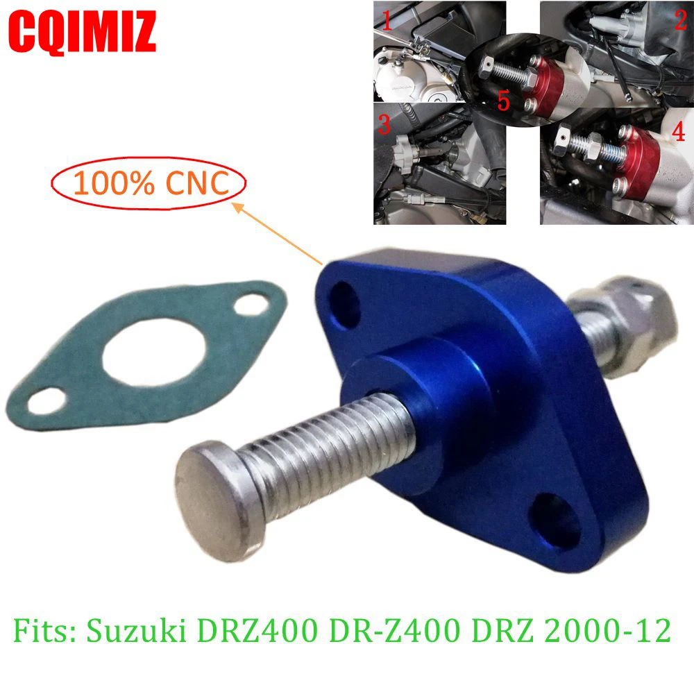 CNC Aluminum Blue Cam Timing Manual Chain Tensioner For SUZUKI DRZ400