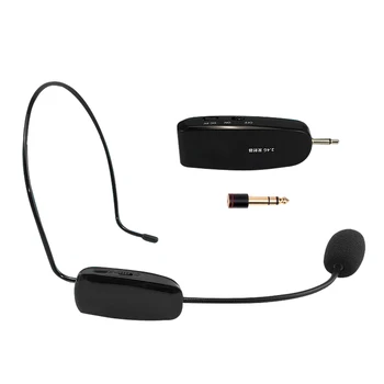 

Anti-whistle Function Megaphone Upgrade 2.4G Wireless Microphone Speech Headset Megaphone Radio Loud Micphone