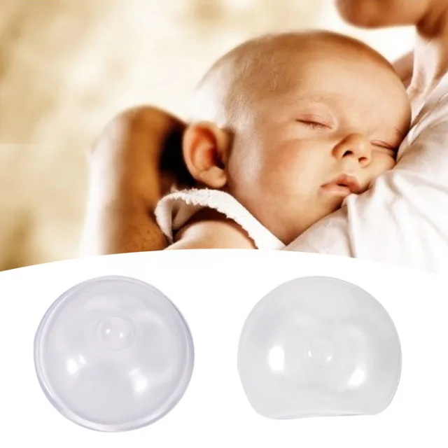 2pcs Soft Silicone Nipple Shield Protector Nursing Breast Nipple Baby