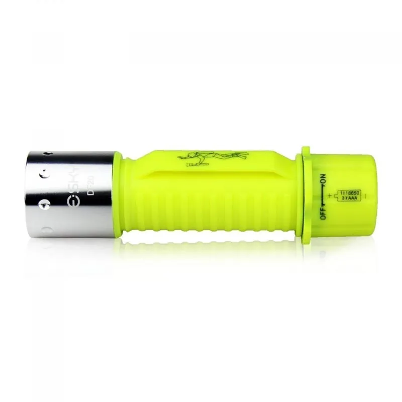 Profession Diving Light XML-T6 1200LM High Power Lanterna Waterproof Diving Flashlight for 18650 Rechargeable Battery Led Torch (4)