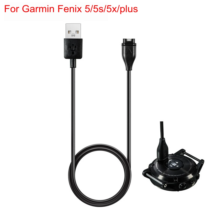 USB зарядное устройство 1 м для Garmin Fenix 5 5S 5X Plus кабель зарядки и передачи данных