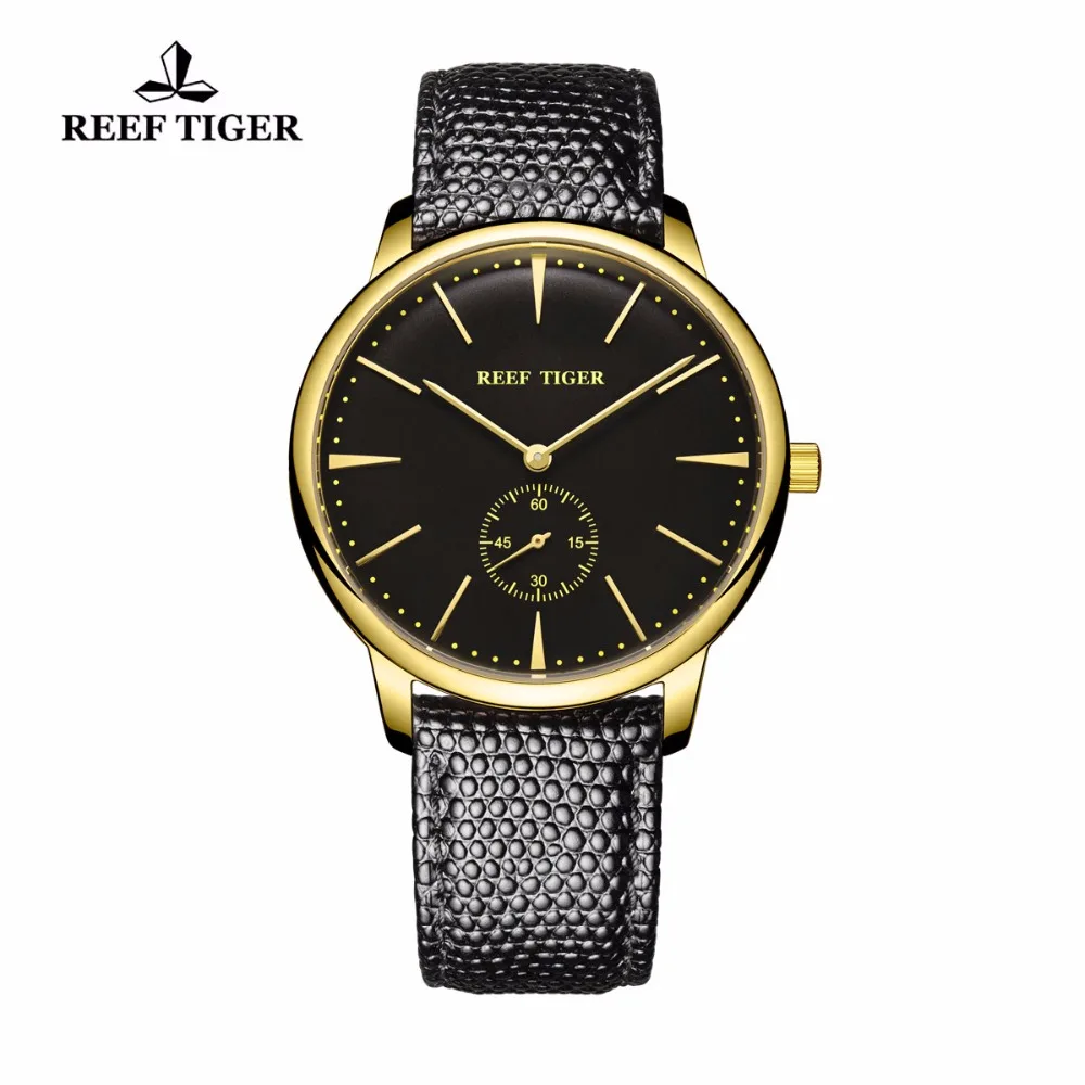 Часы мужские кварцевые ультратонкие желтое золото RGA820|tiger brand|tiger designwatch classic |