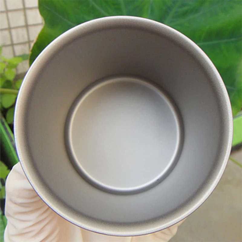 Keith agua de vidrio de 220 ml de titanio doble pared taza con tapa sin olor Anti-ácido No escala Drinkware taza Camping Picnic senderismo Ti3301
