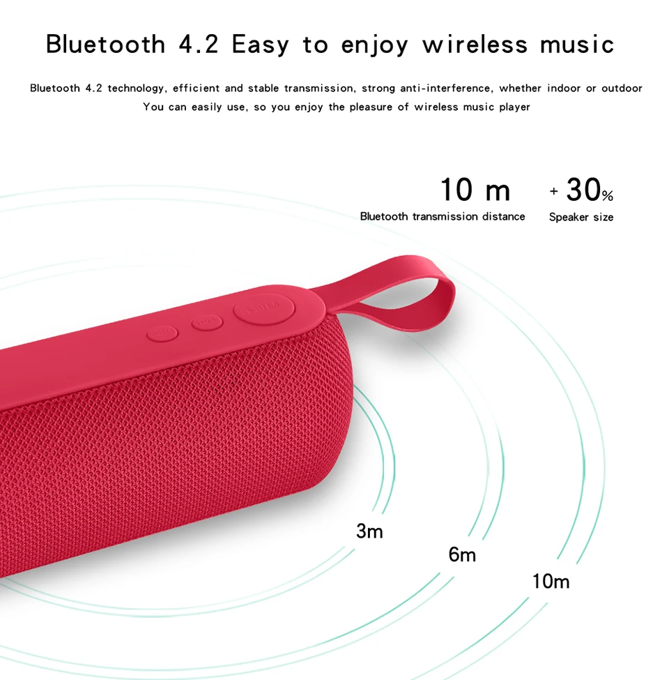 Magift204 Portable Bluetooth Speaker Wireless Bass Sound Mini Outdoor Speakers Support TF FM Radio Audio Handfree For Xiaomi (8)