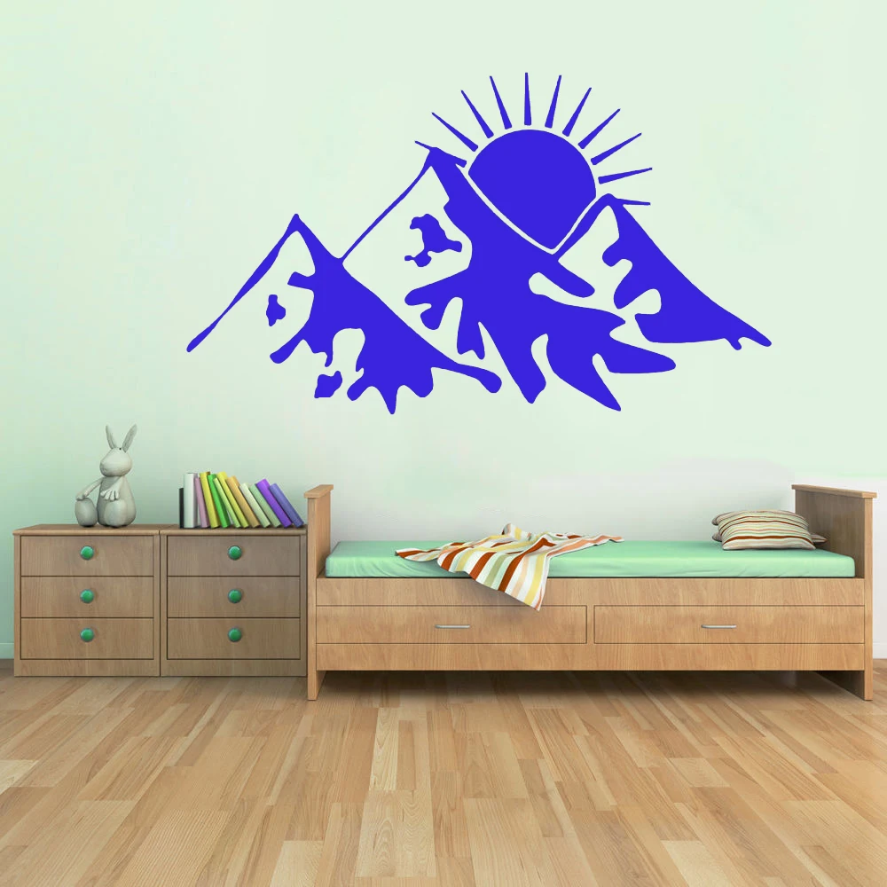 Snow Mountains Vinyl Graphics Wall Decal Vinyl Sticker Room Decoration