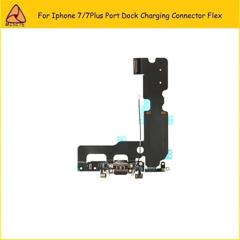 10pcs NEW Charger Charging Port USB Dock Connector For iPhone7 7G Headphone Audio Jack Flex Cable replacement parts