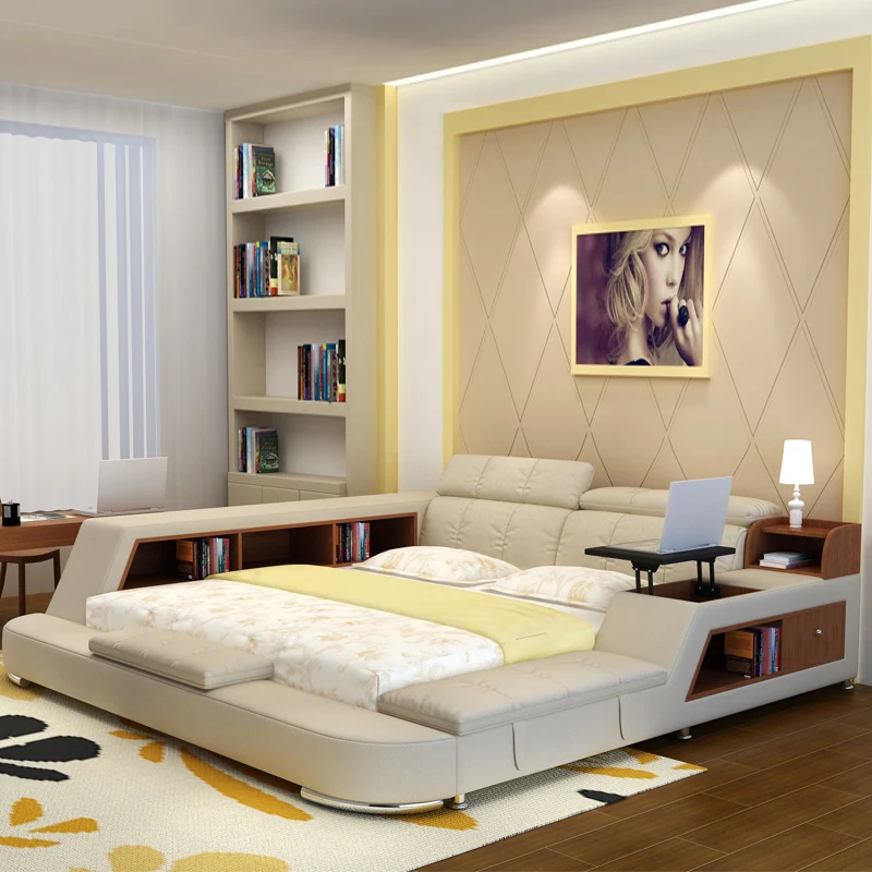 modern fabric king size storage bed frame with storage bookcase cabinets stool no mattress bedroom furniture sets - King Size Bed Frame With Storage modern fabric king size storage bed frame with storage bookcase cabinets stool no mattress bedroom furniture sets - King Size Bed Frame With Storage