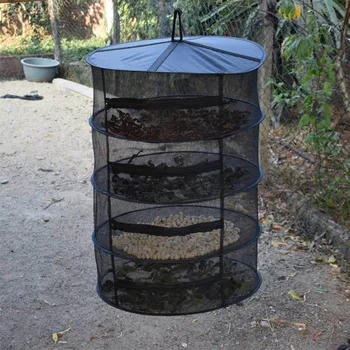 

Multifunctional Hanging Drying Net Rack 6 Tiers Breathable Durable Mesh Shelf for Plant Vegetable Herb Hogard AP09