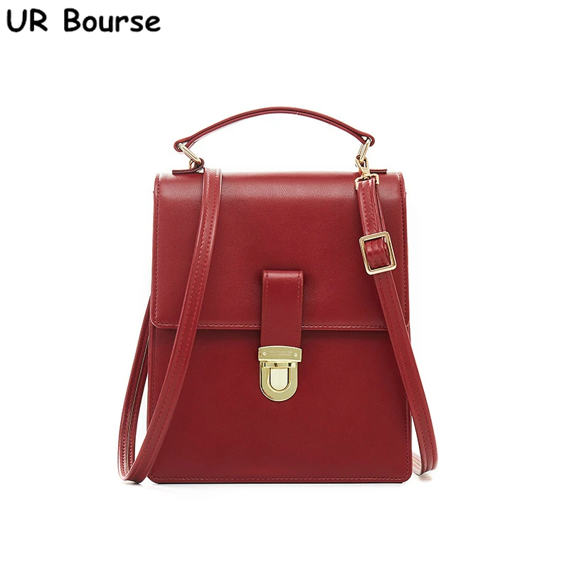 

UR BOURSE Small Travel Bag Ladies Pu Leather Multi-Function Backpack Women Casual Large Capacity Shoulder Bag Ladies Backpack