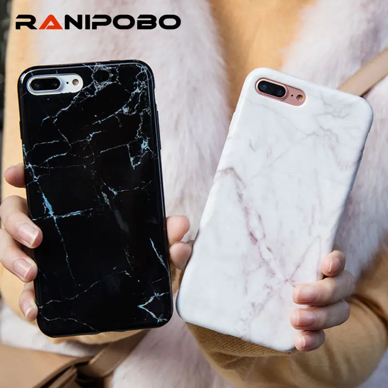 

Fashion Marble Pattern Soft TPU Phone Case For iphone 6 6S Plus 7 7 Plus 8 8Plus Stylish Cute Unique Stone Phone Cases Cover